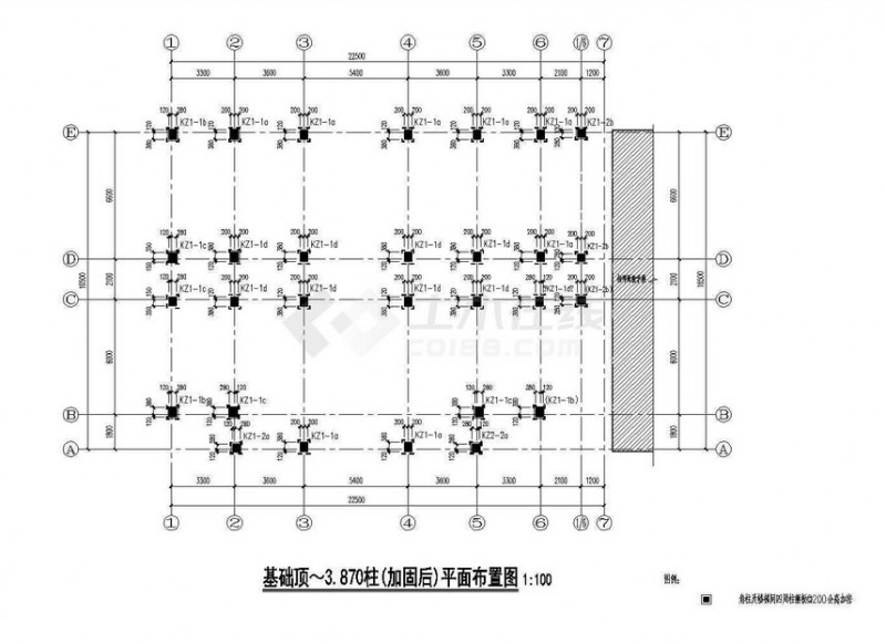 某中学加固建筑、结构设计施工图纸